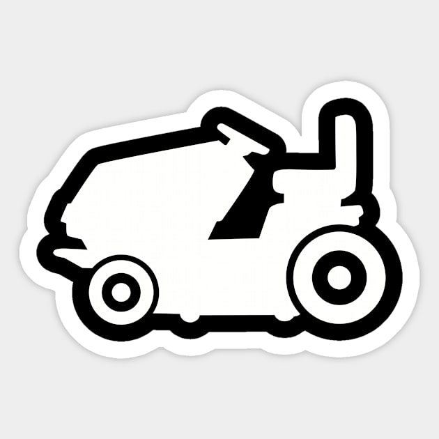 Lawn mower Sticker by Designzz